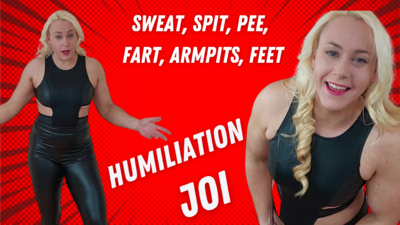 Sweat, pee, armpits, feet, farts, humiliation JOI
