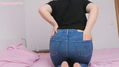 Farting in jeans in different positions